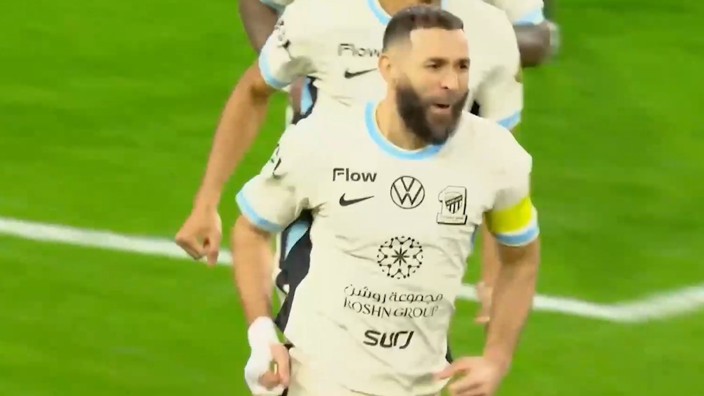 خلاصه بازی الخلود 0-4 الاتحاد (هتتریک بنزما)