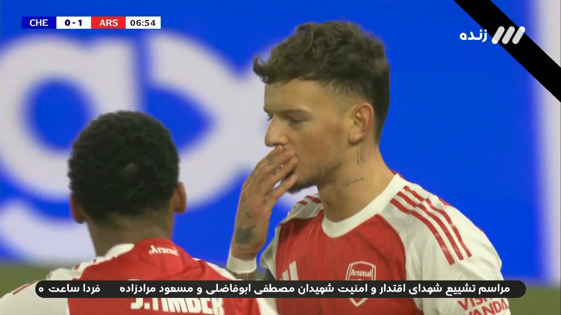 گل اول آرسنال به چلسی (بن وایت)