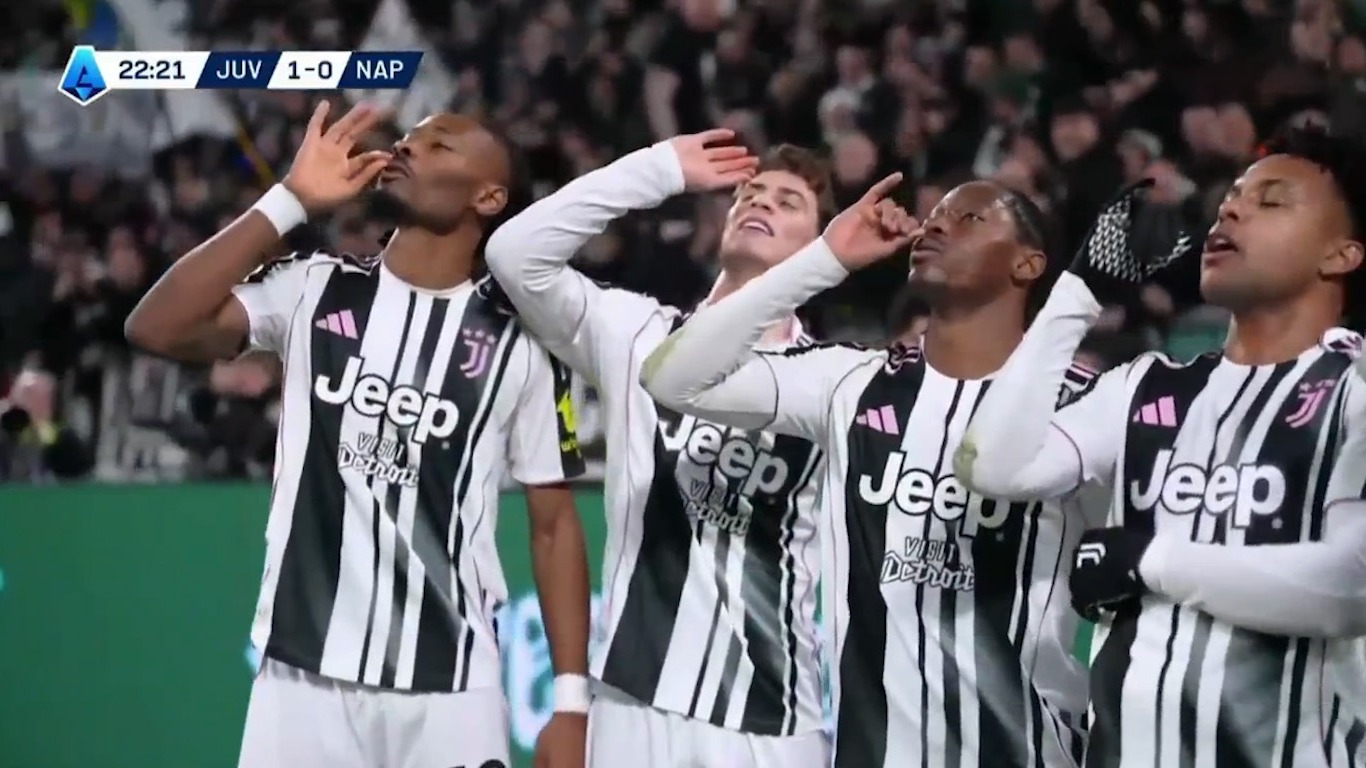 گل اول یوونتوس به ناپولی (جاناتان دیوید)