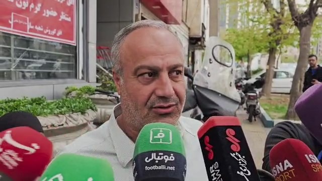 صحبتهای کوتاه خبیری در پایان جلسه در سازمان لیگ