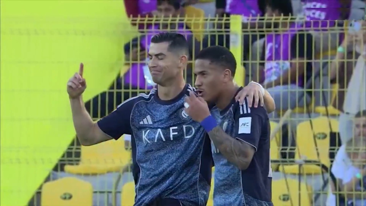 گل اول النصر به الوصل (رونالدو)