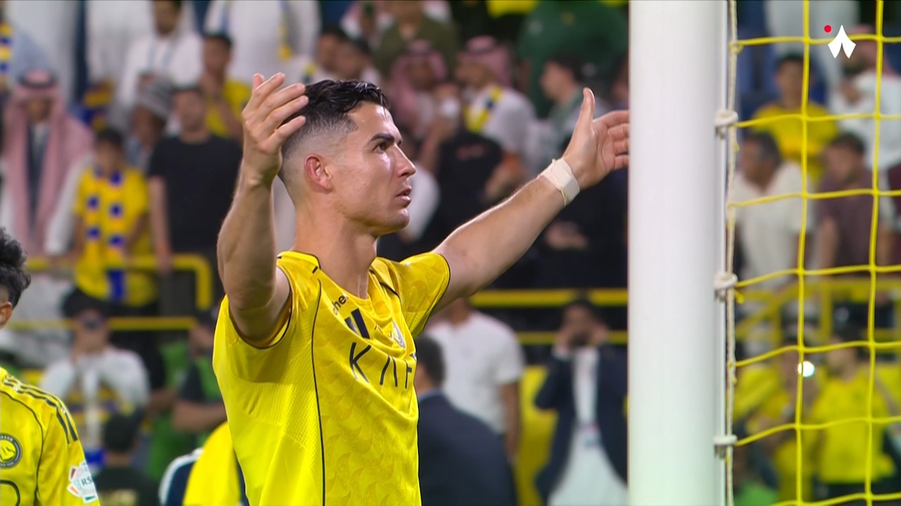 جشن کریستیانو رونالدو با هواداران النصر