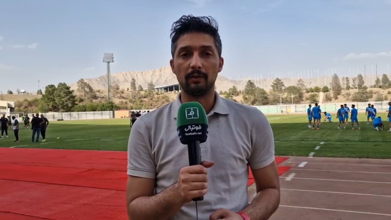 گزارش خبرنگار فوتبالی از بازی درون تیمی نیروی زمینی