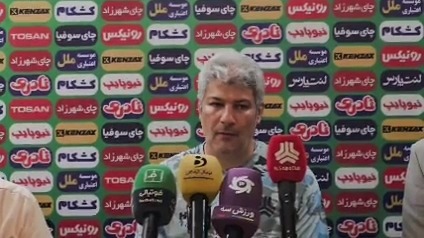 کنفرانس خبری مربیان پس از تساوی سایپا و مس سونگون