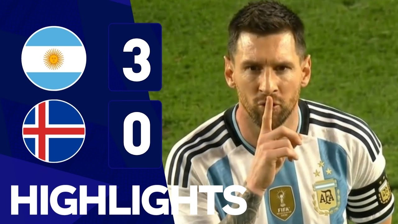 خلاصه بازی آرژانتین 3-0 ایسلند فوتبالی | 
