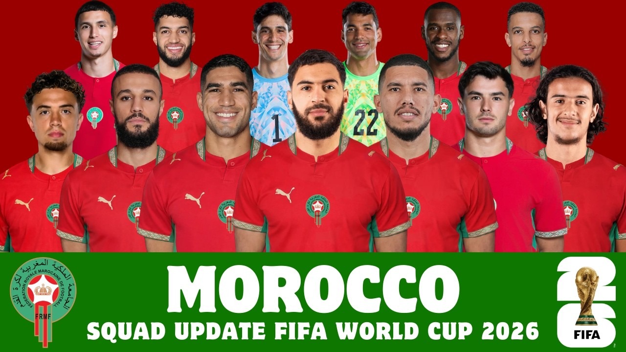 لیست تیم ملی فوتبال مراکش برای جام جهانی 2026