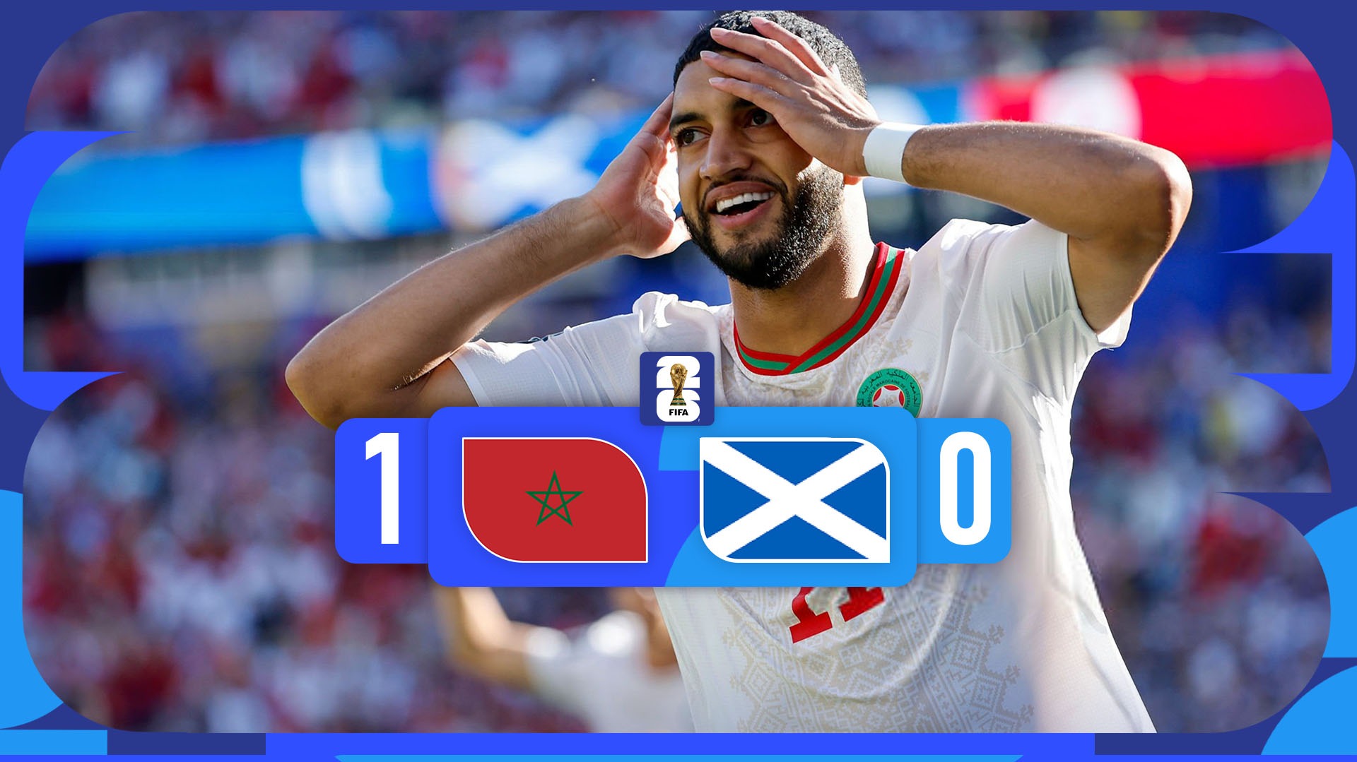 خلاصه بازی اسکاتلند 0-1 مراکش؛ سقوط ارتش تارتان در جنگ با مغربی‌ها!