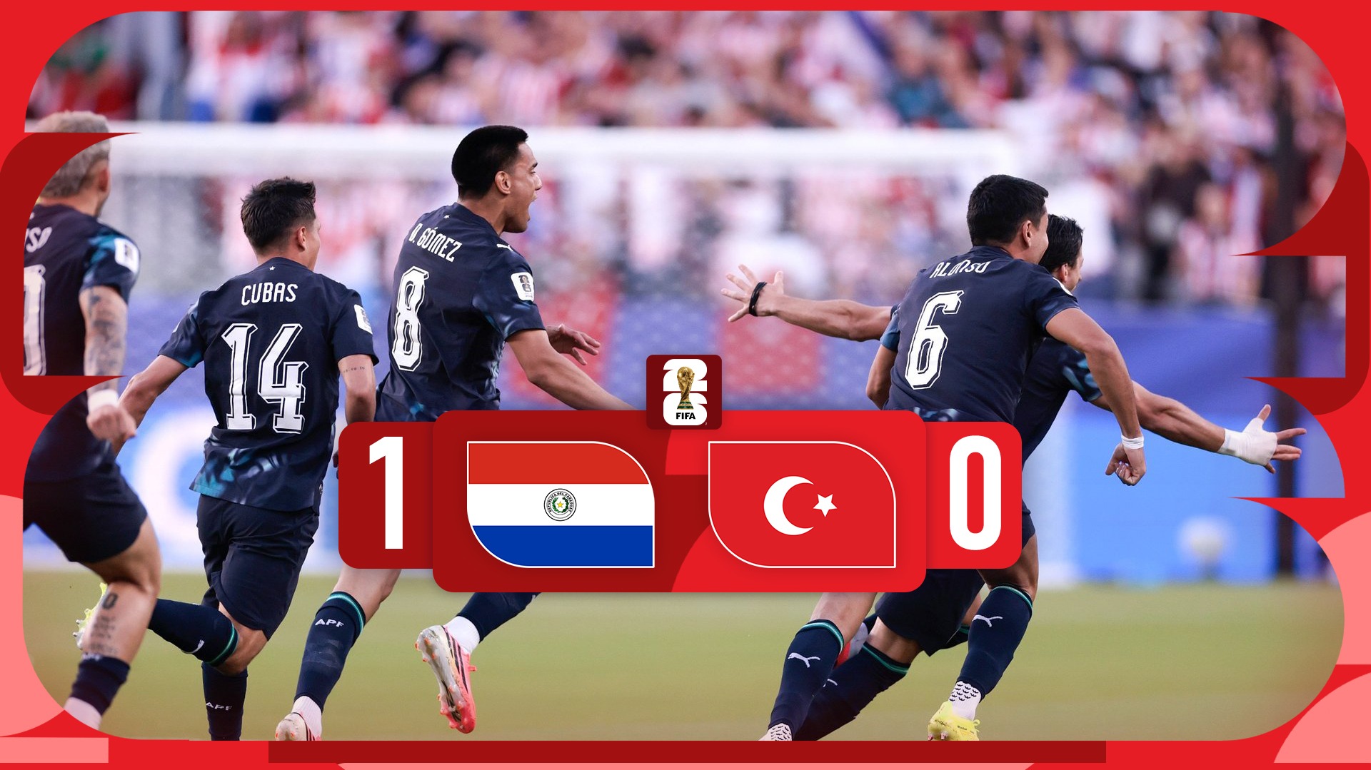 خلاصه بازی ترکیه 0-1 پاراگوئه
