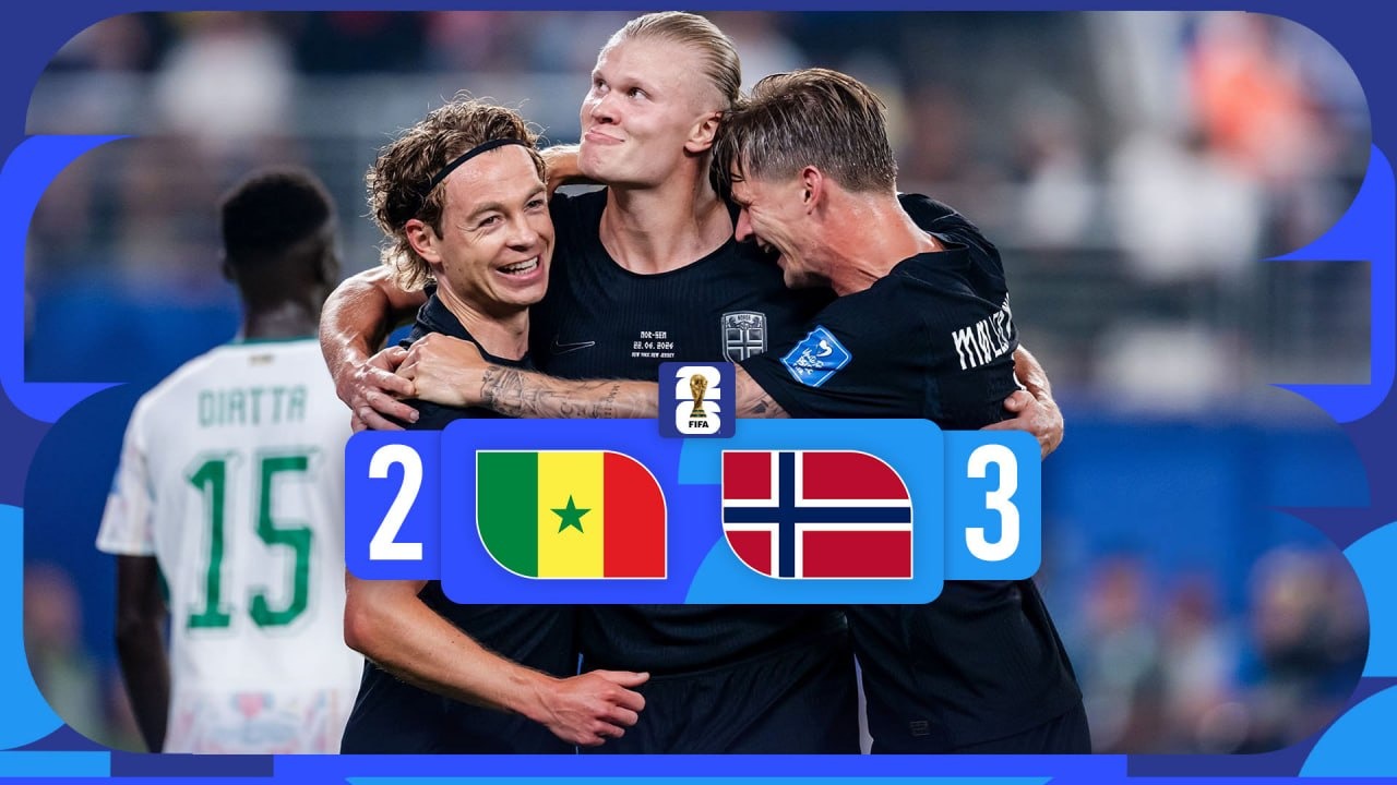 خلاصه بازی نروژ 3-2 سنگال