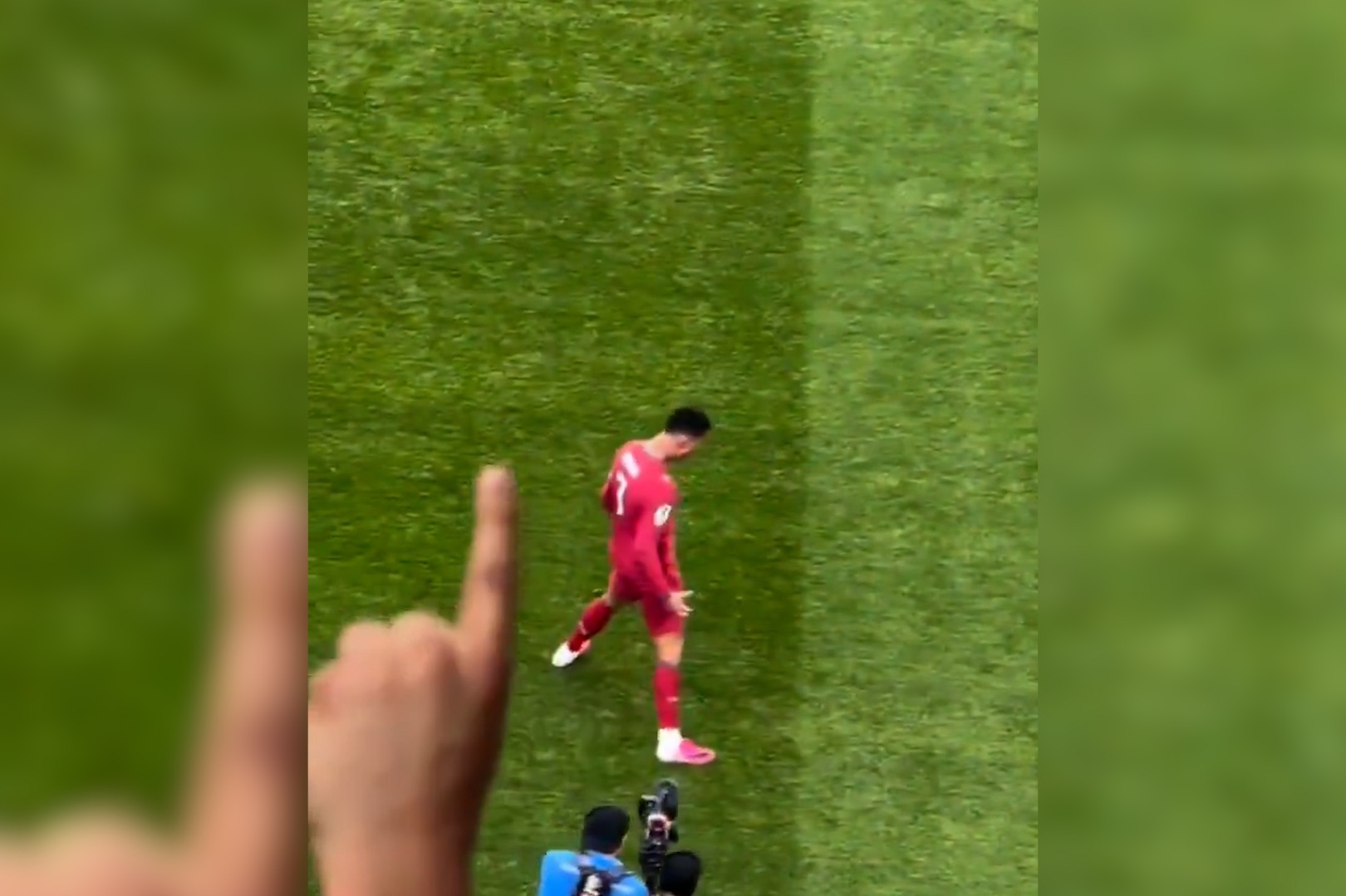شادی گل افسانه ای رونالدو بعد از گلزنی مقابل ازبکستان