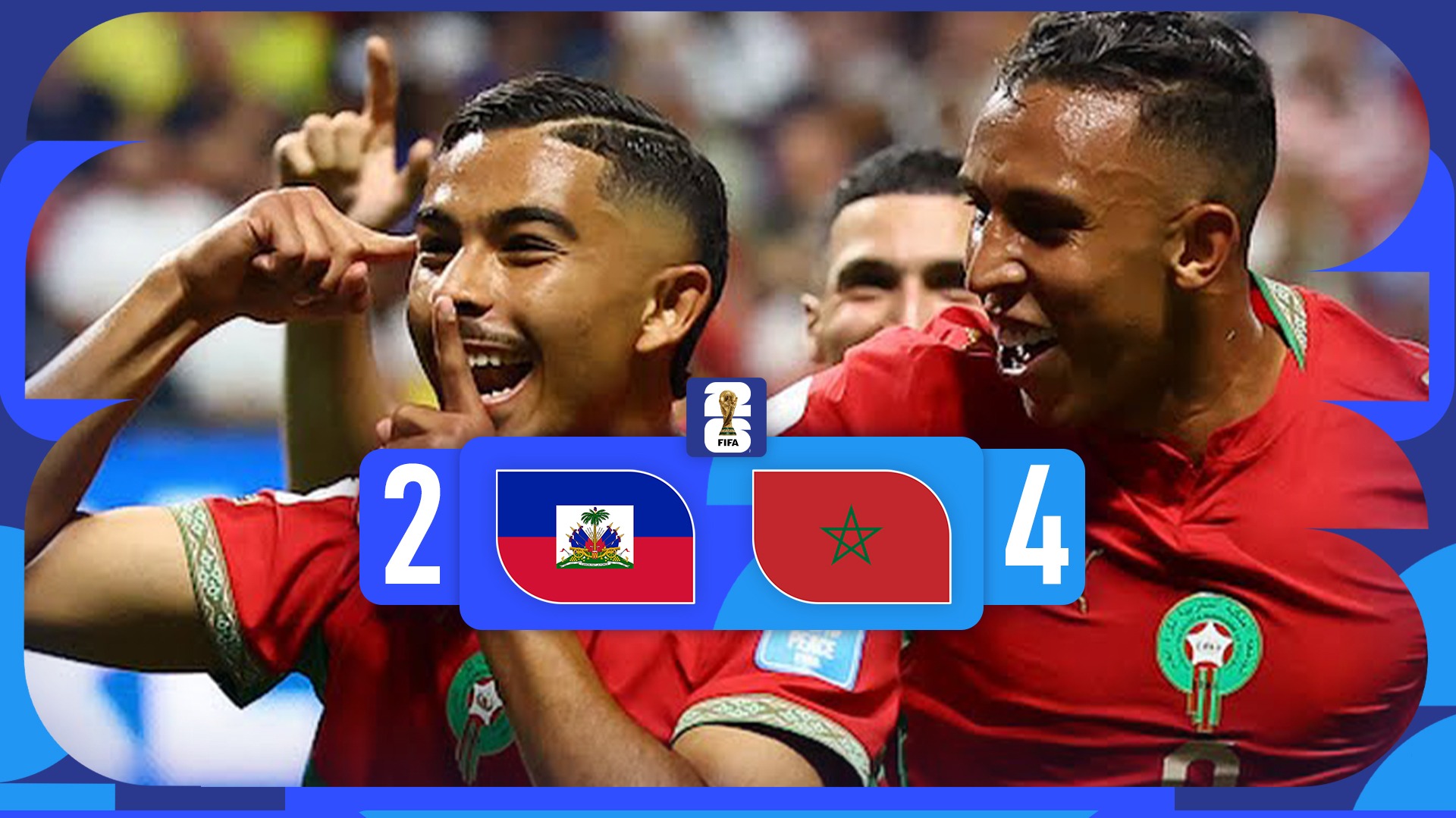خلاصه بازی مراکش 4-2 هاییتی