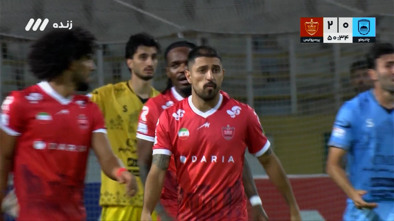 گل مردود پرسپولیس مقابل چادرملو به دلیل خطا