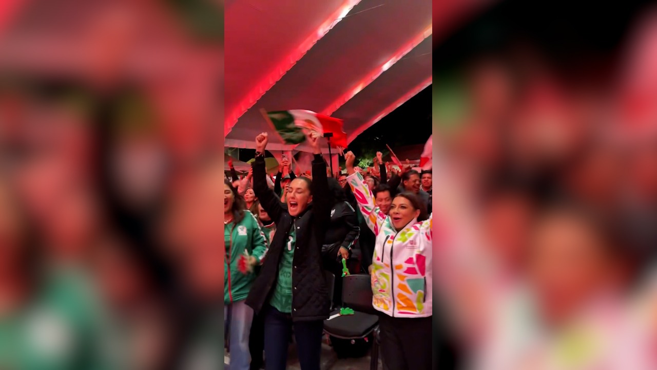 شادی و هیجان رییس جمهور مکزیک بعد از گل صعود