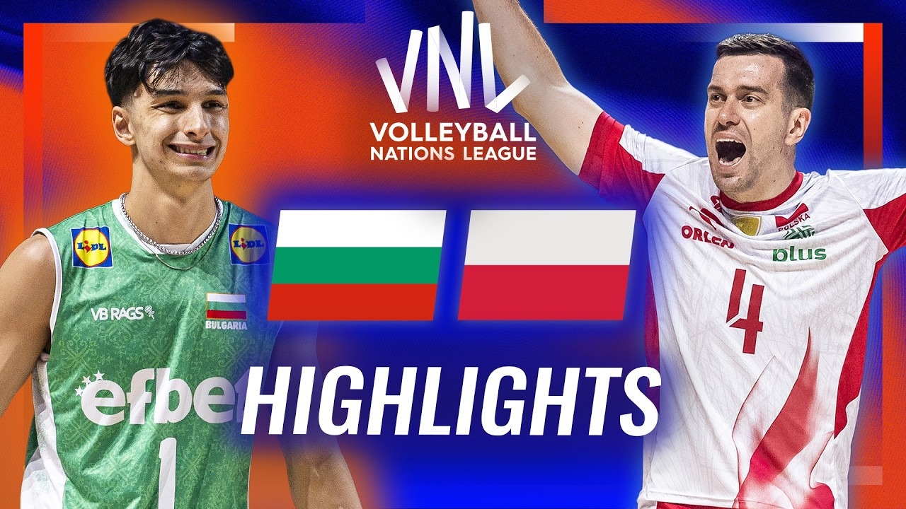 خلاصه والیبال لهستان 3-0 بلغارستان (لیگ ملت های والیبال)