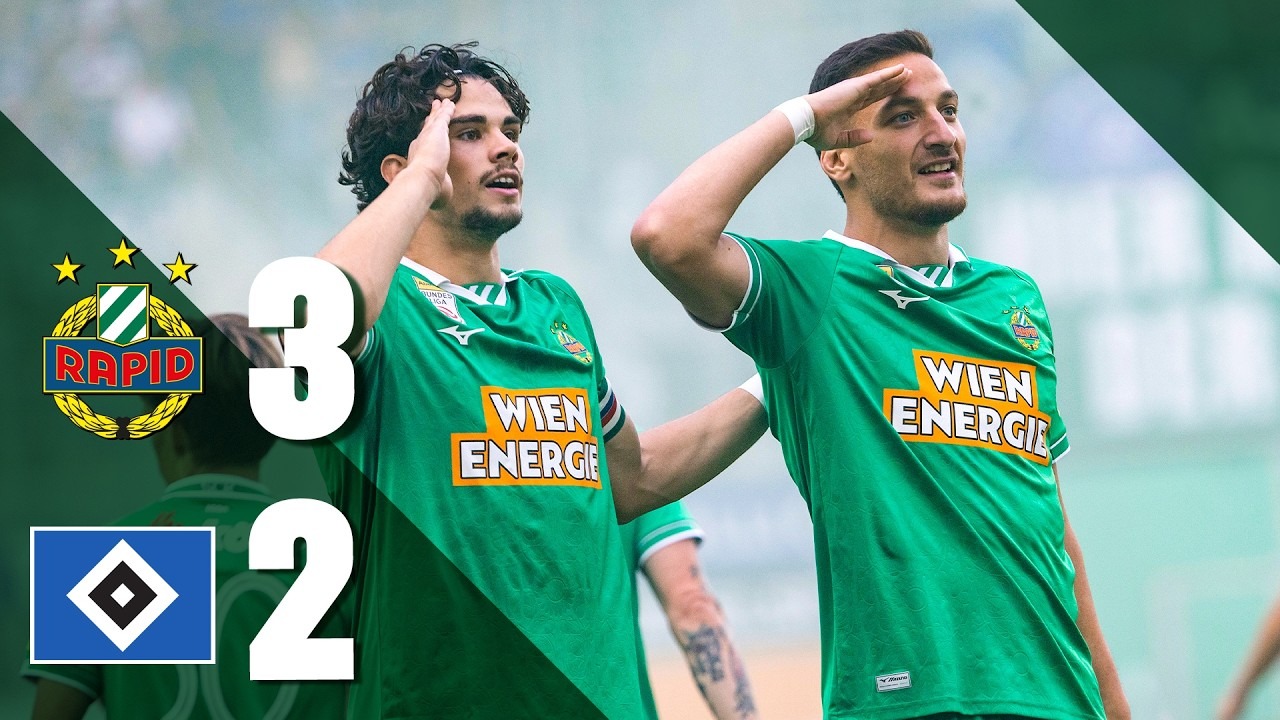 خلاصه بازی راپید وین 3-2 هامبورگ