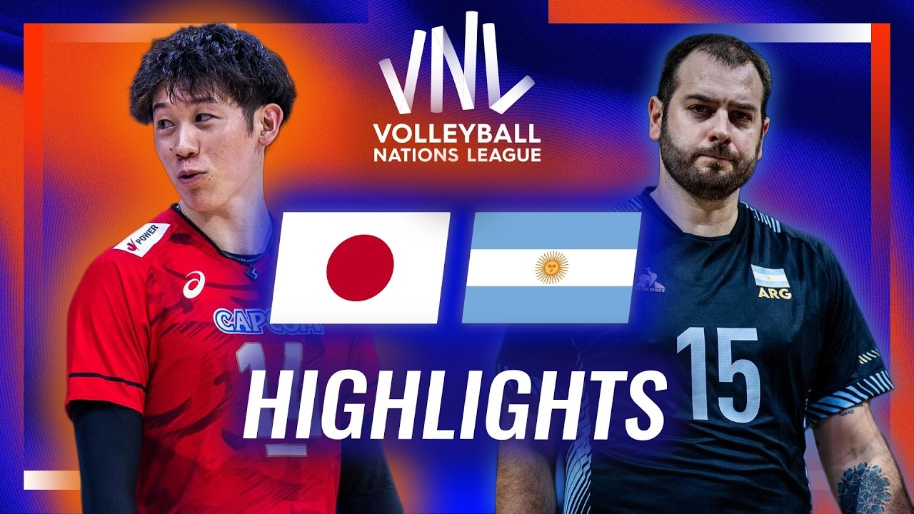 خلاصه والیبال ژاپن 3-0 آرژانتین (لیگ ملت های والیبال)
