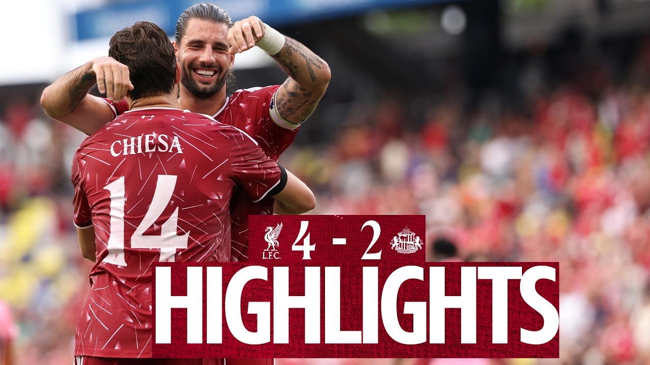 خلاصه بازی لیورپول 4-2 ساندرلند