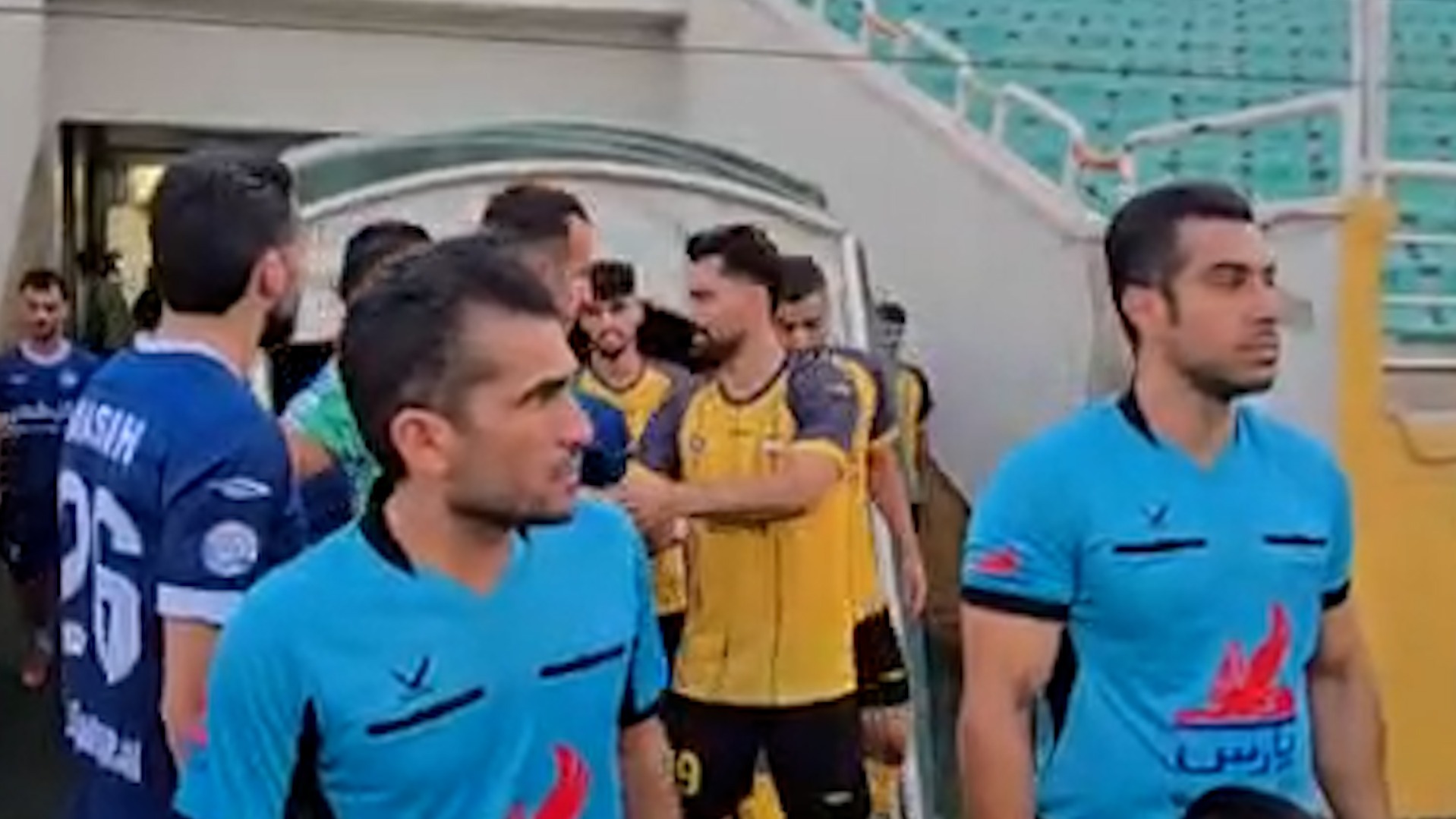 حواشی قبل از شروع بازی دوستانه سپاهان و گل گهر