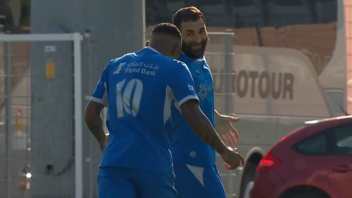 گل اول الهلال به الاهلی قطر (کریم بنزما)