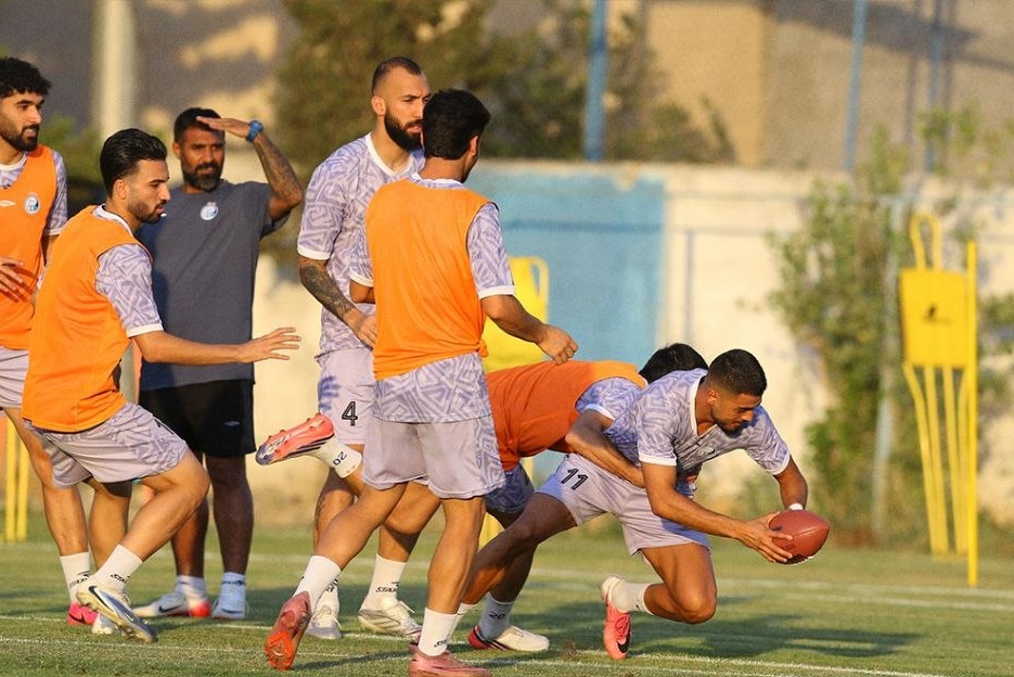 گزارش تصویری؛ تمرین امروز استقلال با توپ راگبی