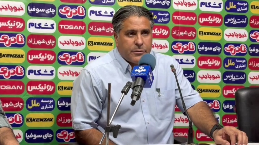 کنفرانس خبری قاسم شهبا سرمربی مس شهربابک پس از تساوی مقابل ذوب آهن فوتبالی | 
