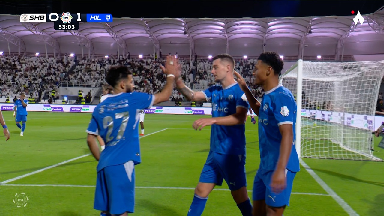 گل اول الهلال عربستان به الشباب (سرگی میلینکوویچ ساویچ)