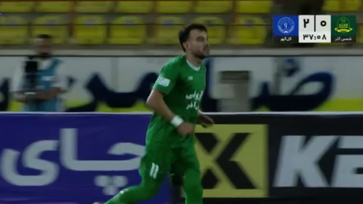 گل اول شمس آذر قزوین به گل گهر سیرجان (مهدی ممی زاده)