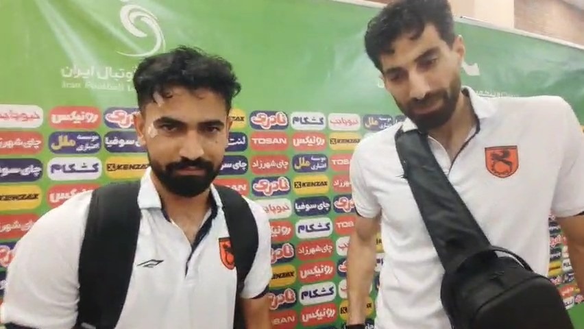 صحبت های کورش ملکی و علی اصغر صادقی بعد از دیدار مس رفسنجان و بعثت کرمانشاه