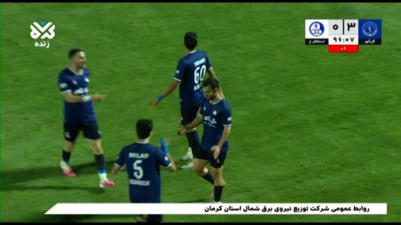 خلاصه بازی گل گهر سیرجان 3-0 استقلال خوزستان فوتبالی | 