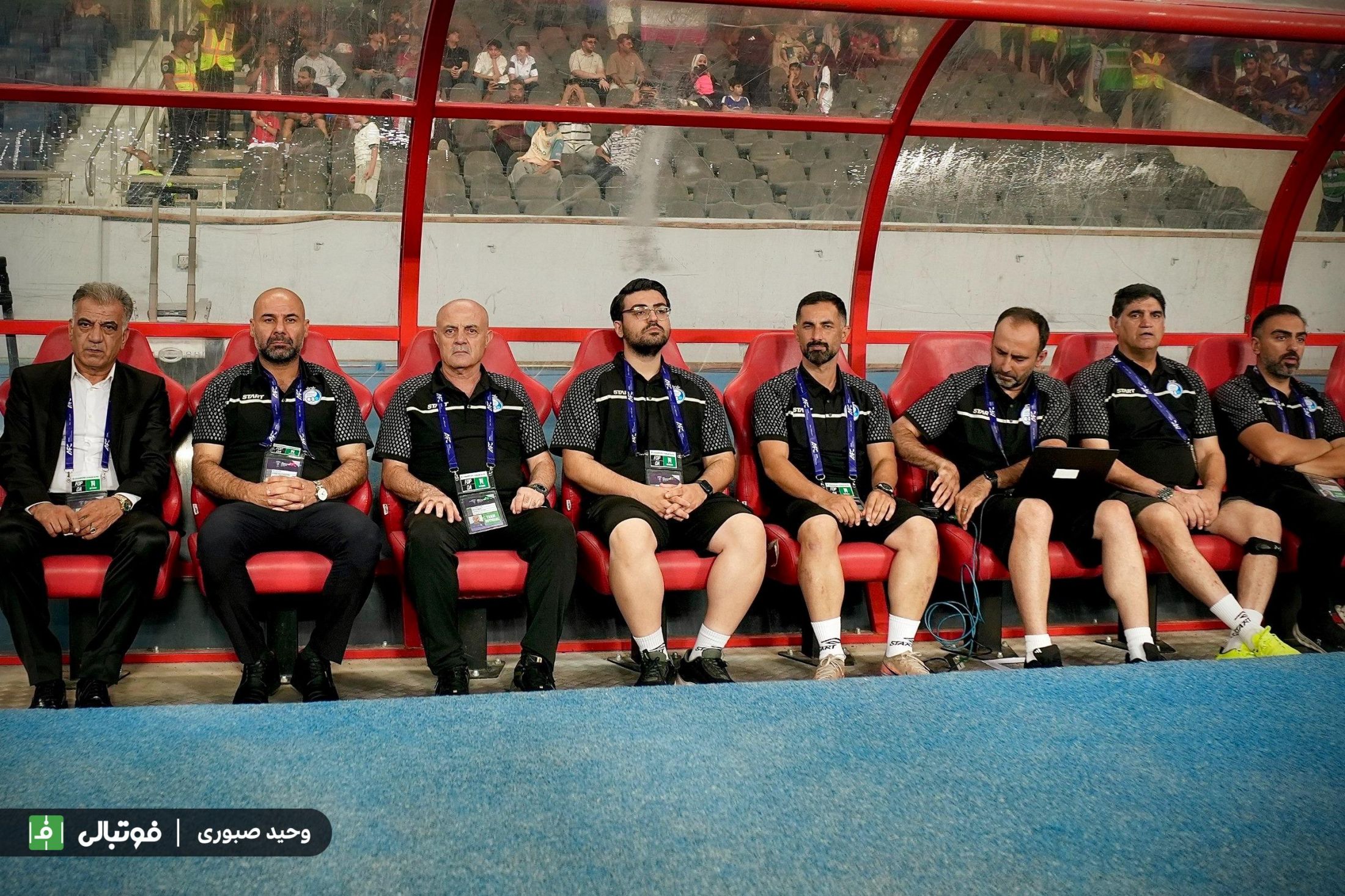 تلاش کادرفنی استقلال برای پیدا کردن راه بردن  الغرافه(عکس)
