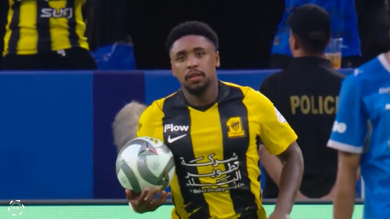 گل دوم الاتحاد به الهلال (استیون برخواین)