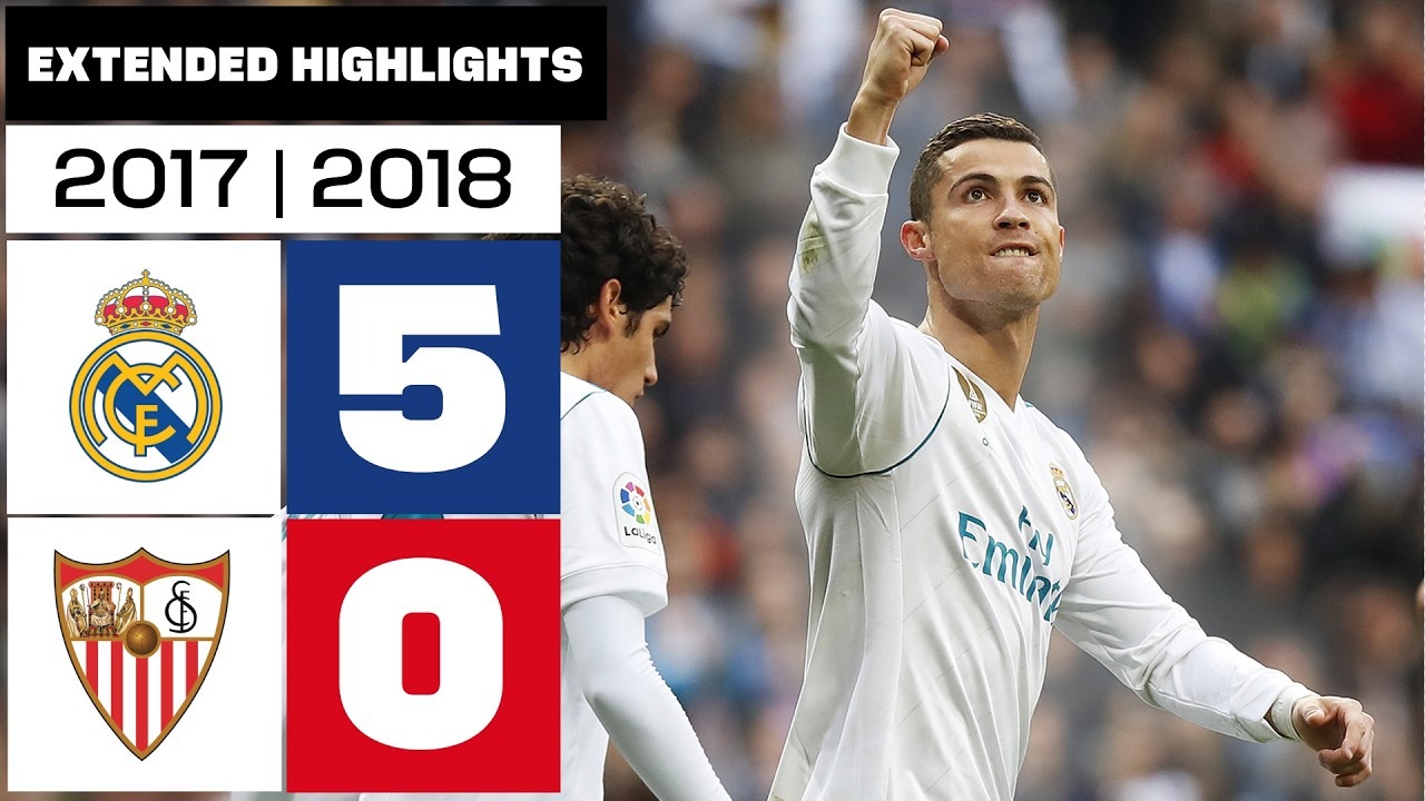 رئال مادرید 5-0 سویا (18-2017 - درخشش رونالدو)