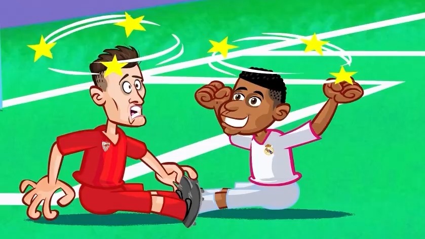 انیمیشن طنز بازی رئال مادرید 4-1 سویا
