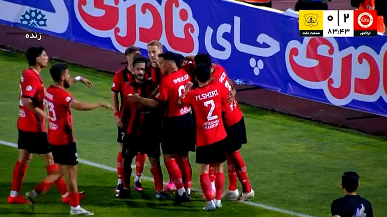 گل دوم تراکتور به صنعت نفت آبادان (شهریار مغانلو)