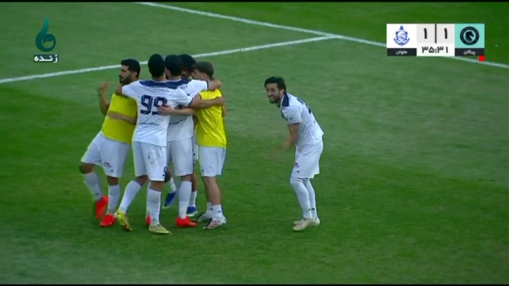 گل اول ملوان به پیکان (عرفان شهریاری)
