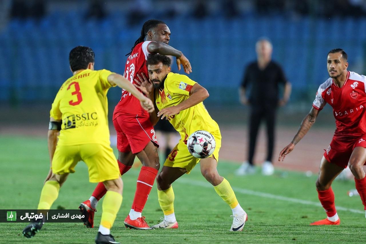 فولاد بدون موقعیت گل، پرسپولیس را برد!