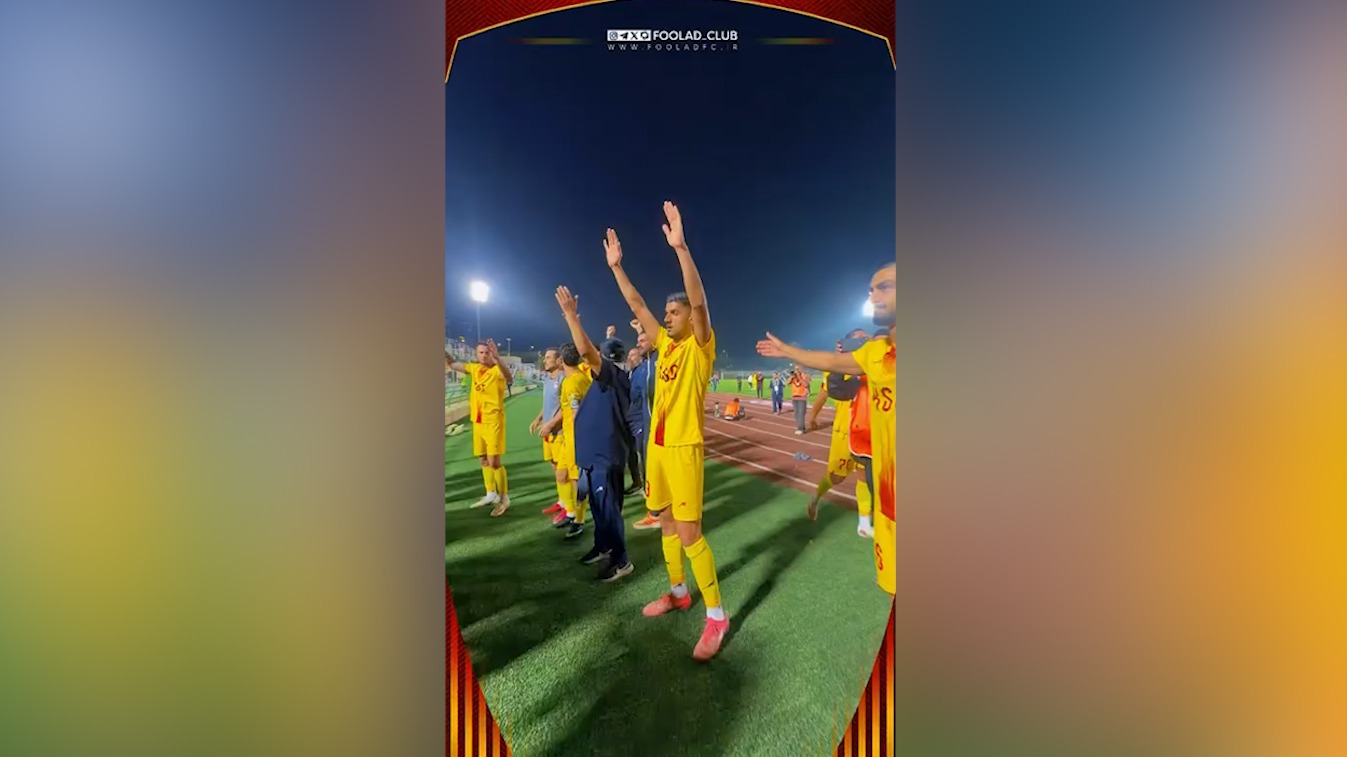 جشن فولادی‌ها پس از شکست پرسپولیس؛ روایت دوربین فولاد!