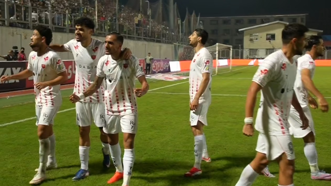 گل اول پرسپولیس به نساجی مازندران (محمدمهدی محبی)